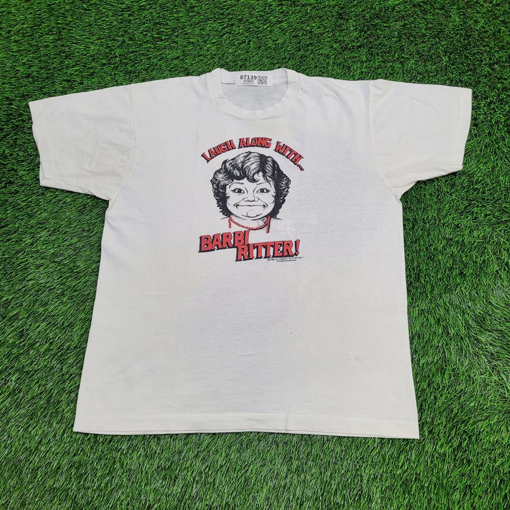Vintage 1987 Barbi-Bitter Shirt Womens XL 22x26 Singer Comedian